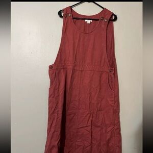 Vintage Christopher & Banks Overall Dress - Size XL